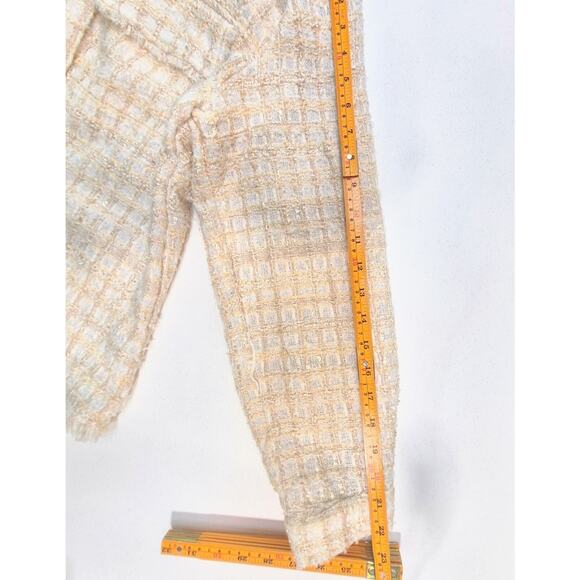 Lulu’s Ivory Tweed Knit Shacket – Size Small – Button Front Jacket - Picture 11 of 13